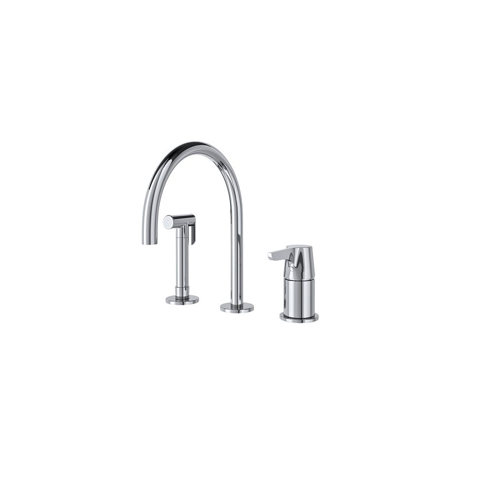 Ramon Soler - Adagio, fregadero de repisa con duchita y caño de 190mm, cromo - BricoandPool