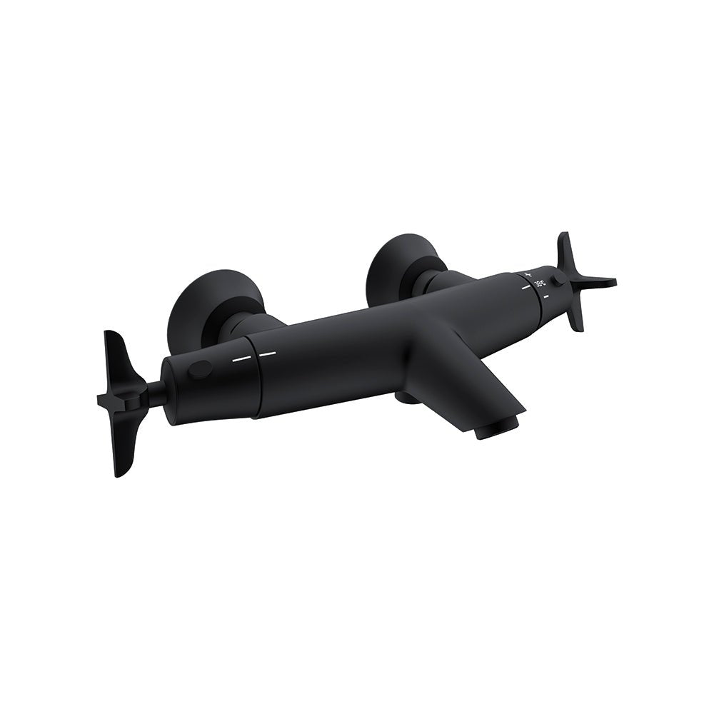 Ramon Soler - Adagio, termostático de baño - ducha, negro mate - BricoandPool