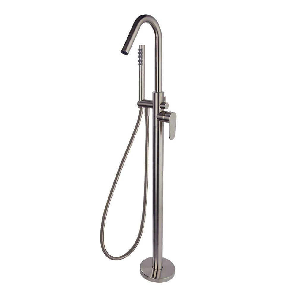 Ramon Soler - Alexia, columna monomando para bañera con equipo de ducha, níquel cepillado - BricoandPool