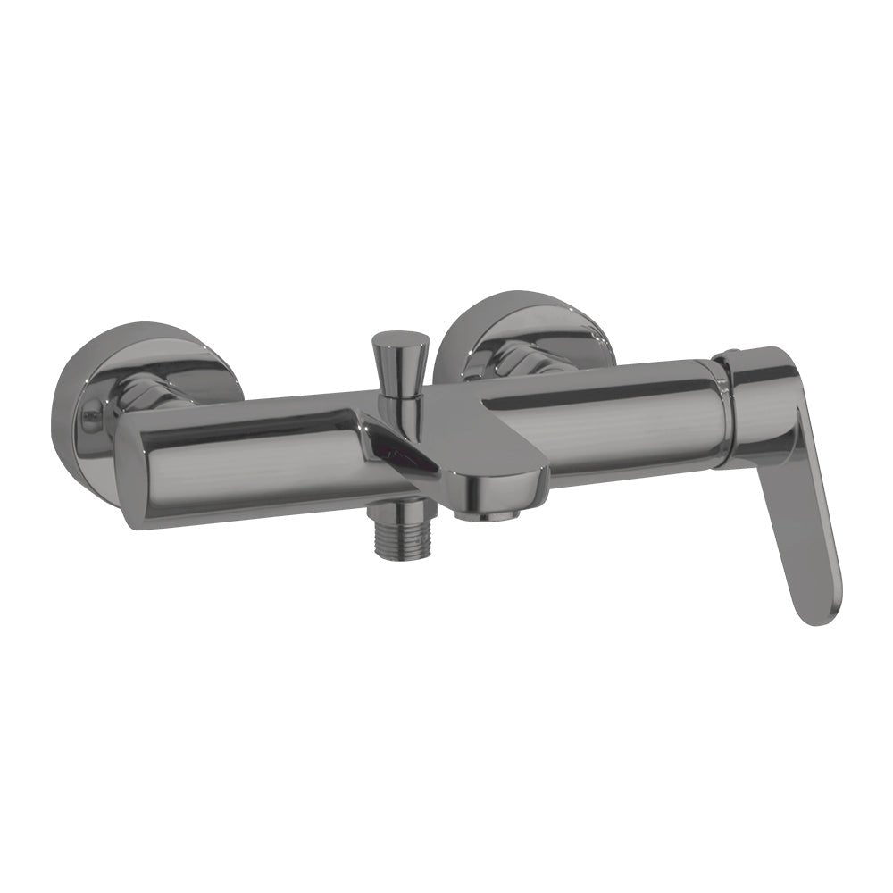 Ramon Soler - Alexia, monomando de baño - ducha, níquel cepillado - BricoandPool