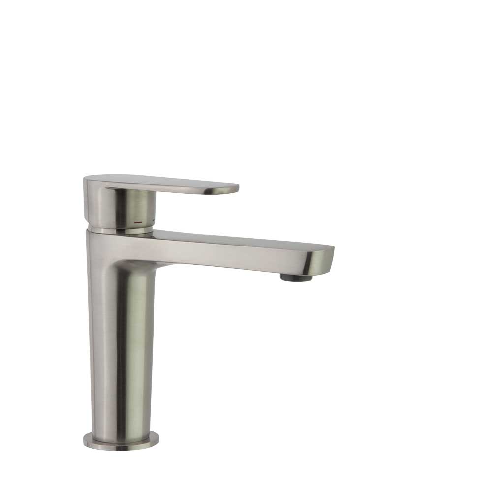 Ramon Soler - Alexia, monomando de lavabo, níquel cepillado - BricoandPool