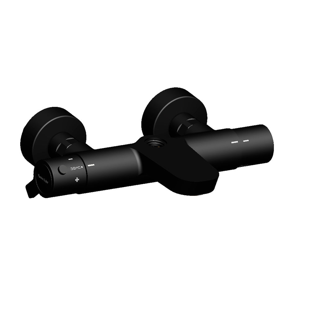 Ramon Soler - Blautherm, termostático de baño - ducha, negro mate - BricoandPool