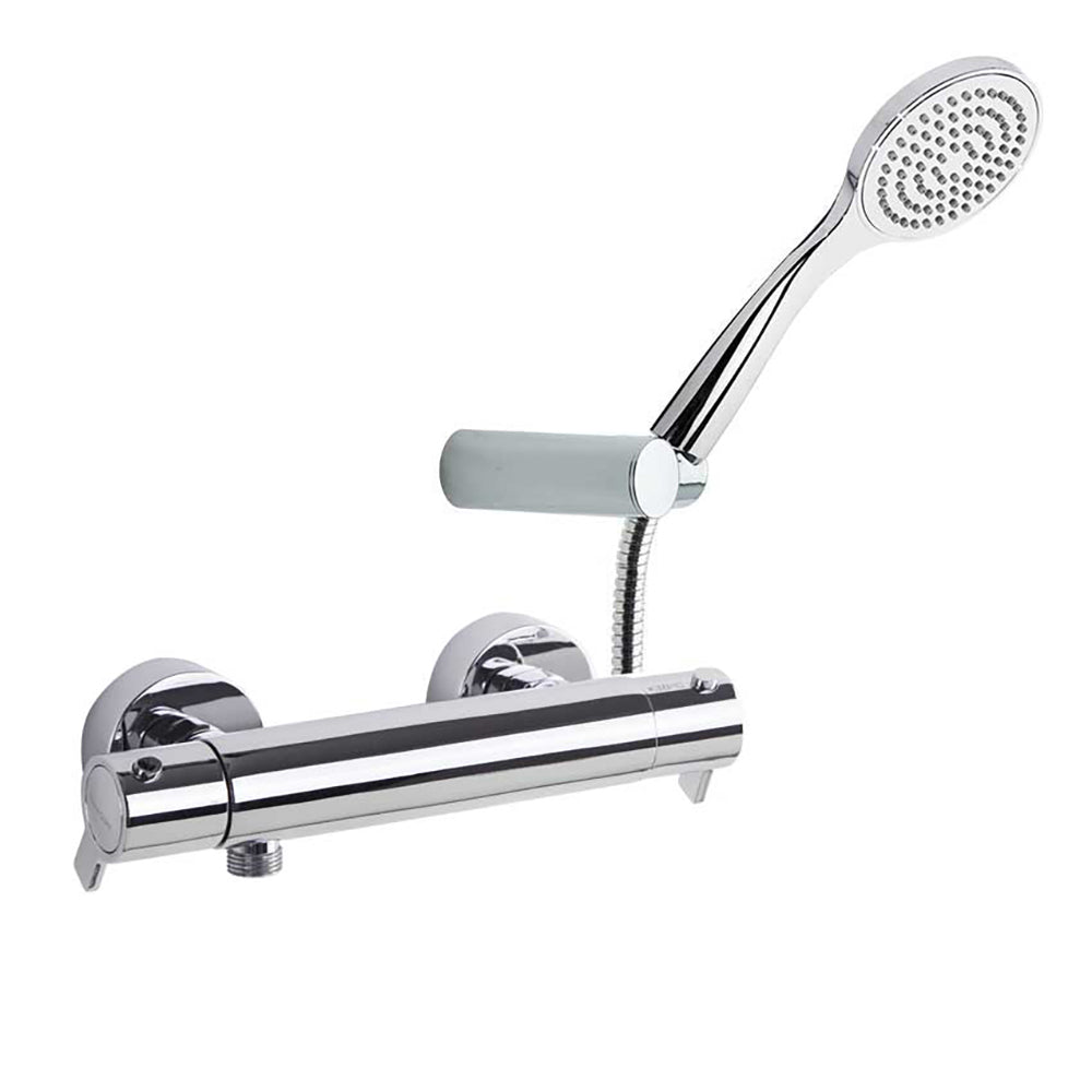 Ramon Soler - Blautherm, termostático de ducha con equipo de ducha T1, cromo - BricoandPool