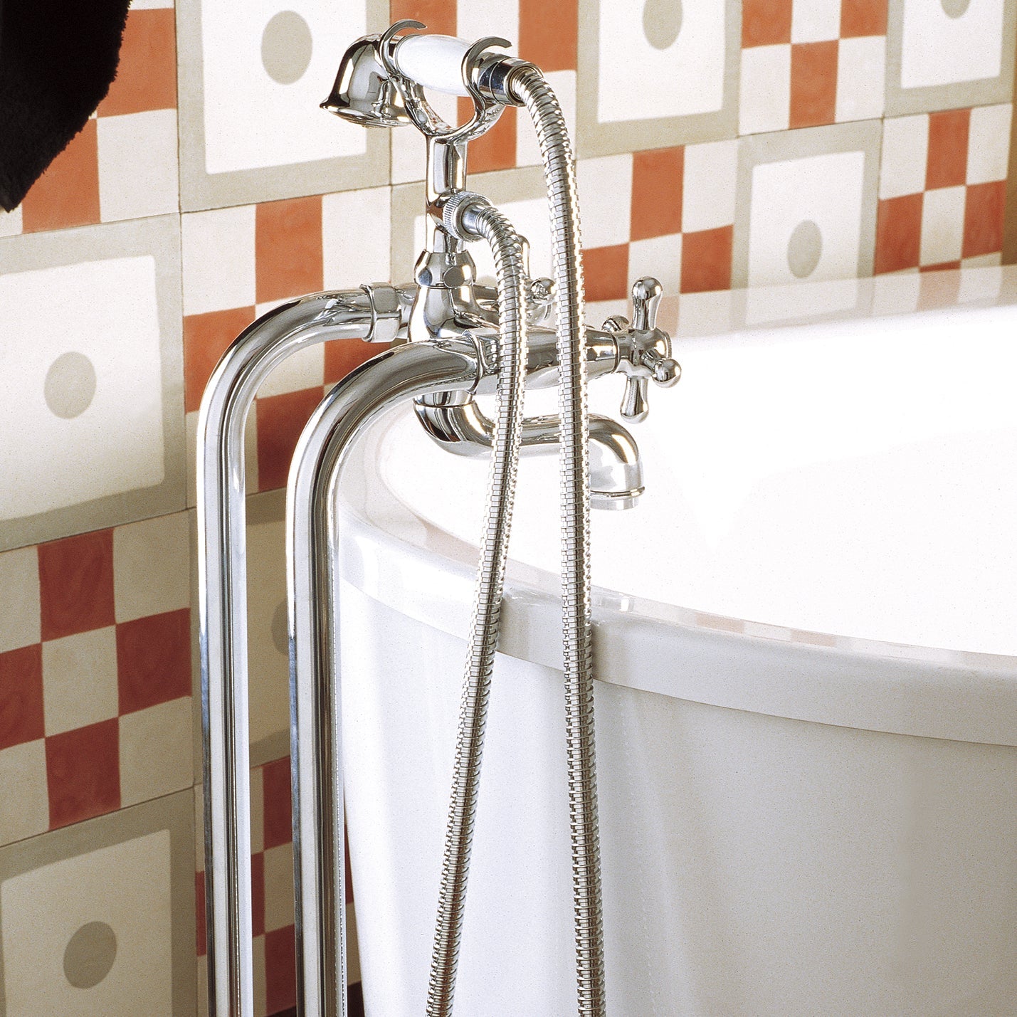 Ramon Soler - Columna bimando de bañera Gaudí cromo - BricoandPool