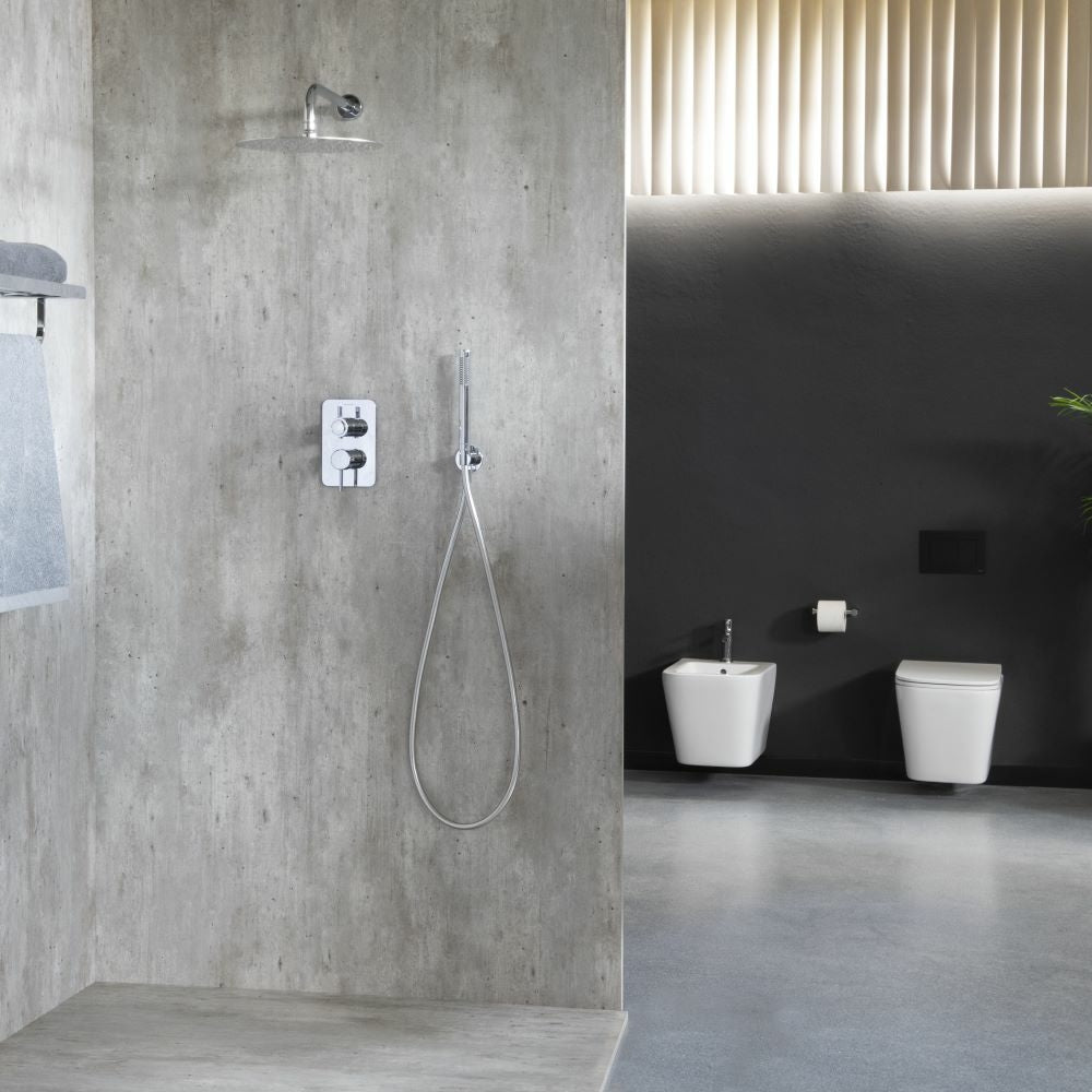 Ramon Soler - Conjunto de ducha empotrado termostático 2 vías Odisea cromo - BricoandPool