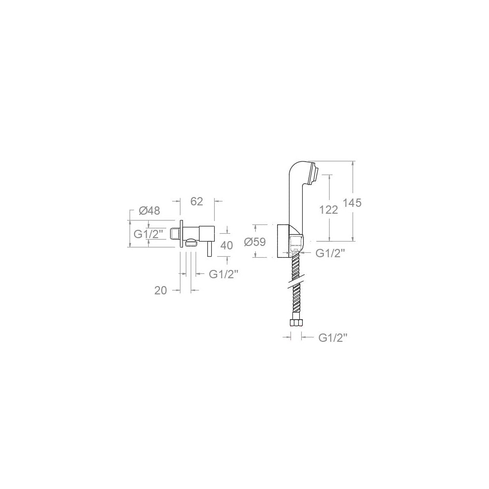 Ramon Soler - Conjunto para WC cromo - BricoandPool