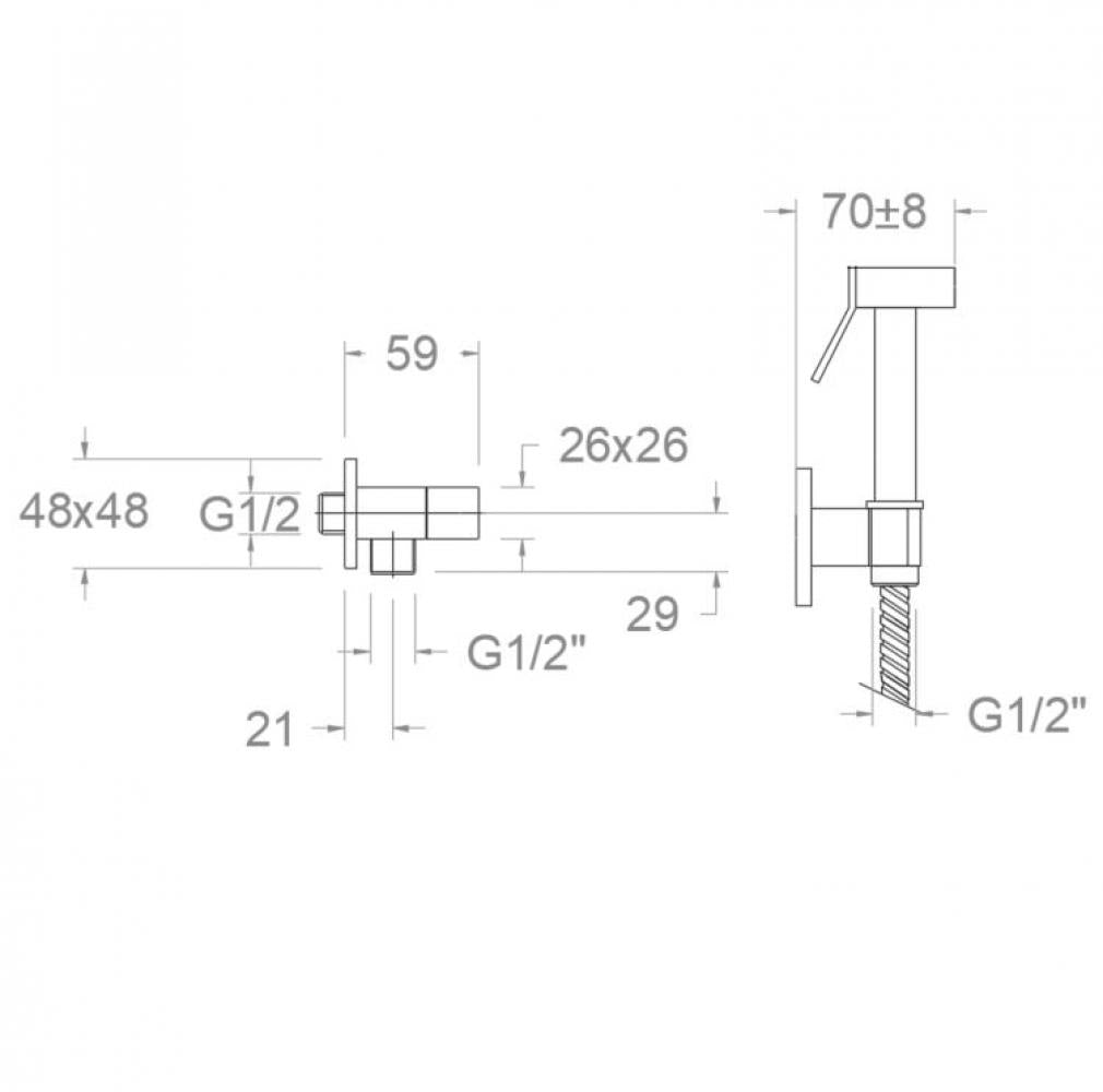 Ramon Soler - conjunto para WC cromo WC Magnet - BricoandPool