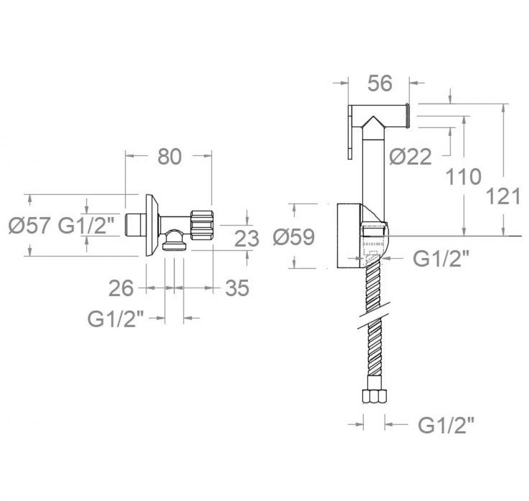 Ramon Soler - Conjunto para WC Magnet cromo - BricoandPool