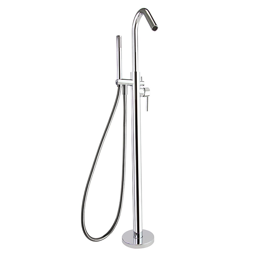 Ramon Soler - Drako, columna de pie monomando para bañera con equipo de ducha, cromo - BricoandPool