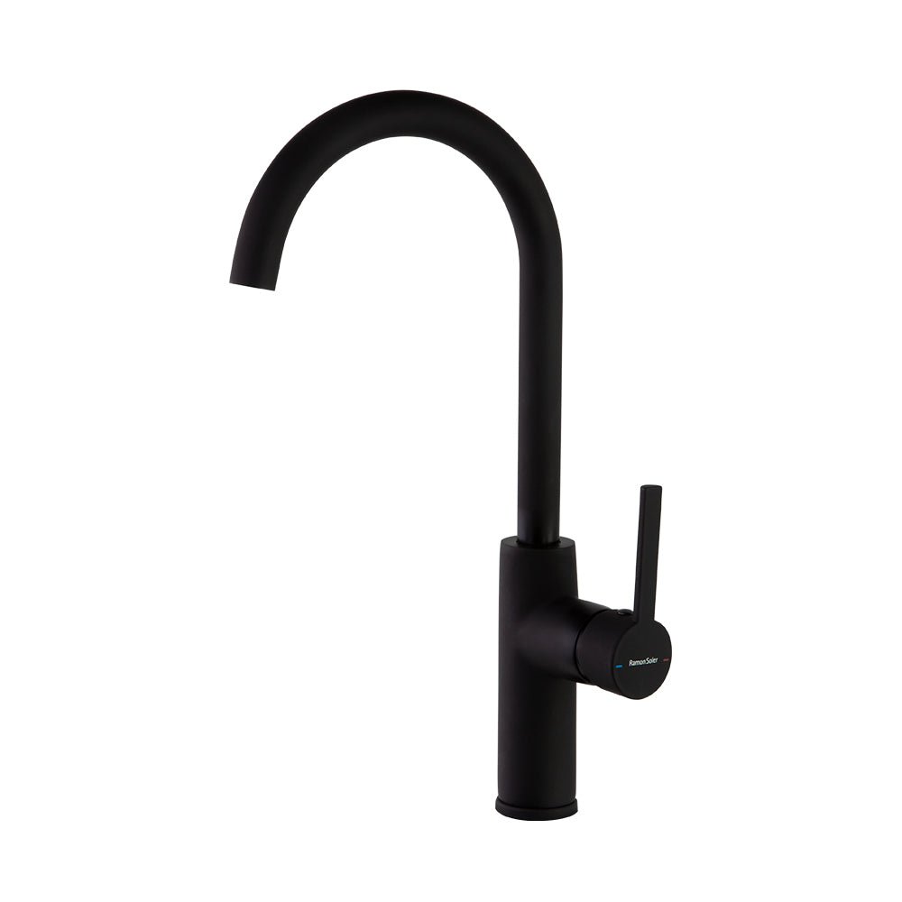 Ramon Soler - Drako, monomando de fregadero con caño giratorio, cromo - BricoandPool