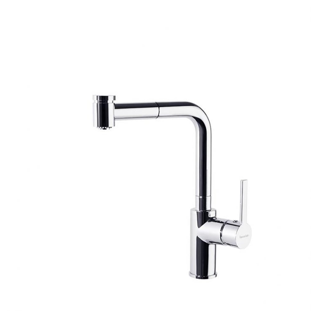 Ramon Soler - Drako, monomando de fregadero con ducha 2 jets extraible, cromo - BricoandPool