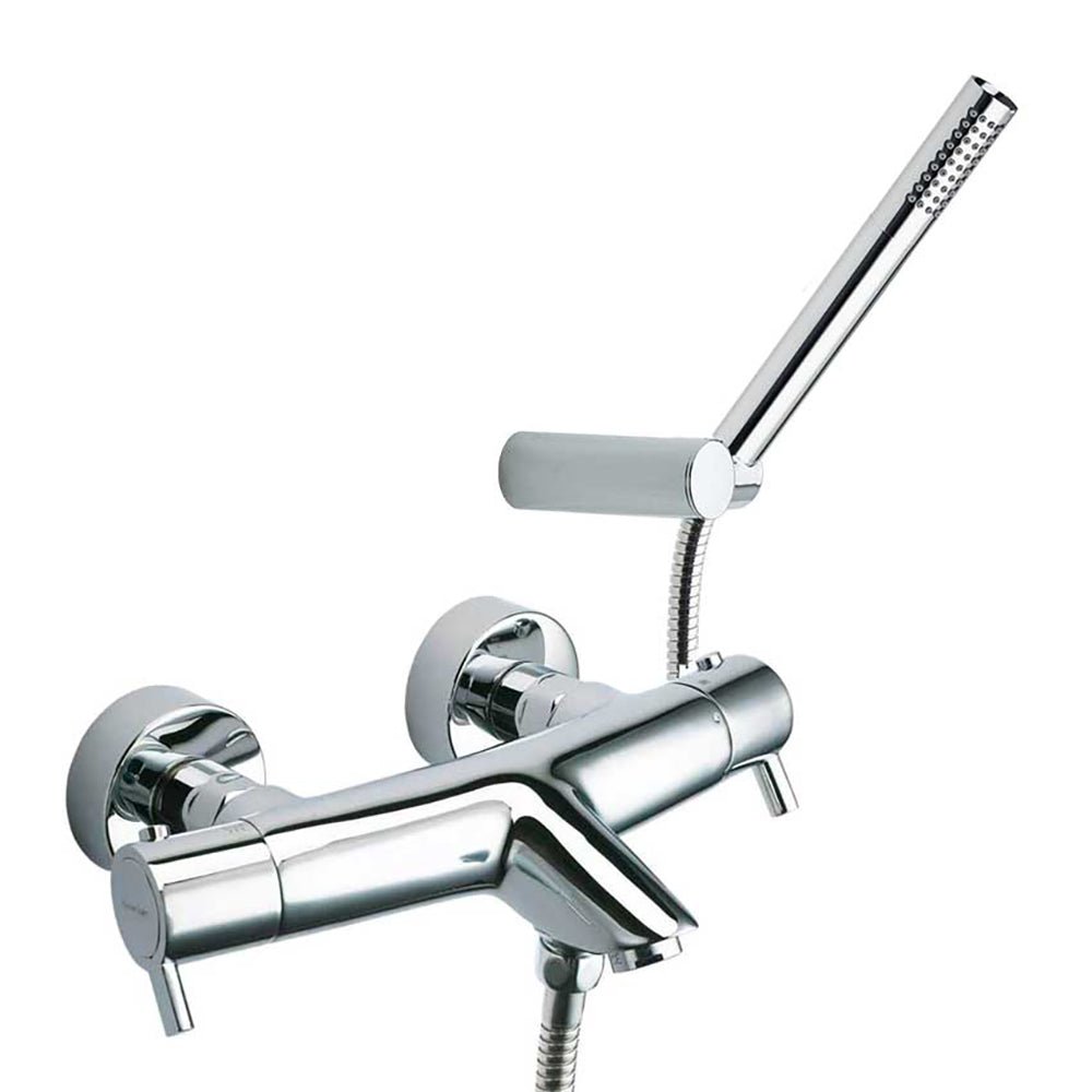 Ramon Soler - Drako, termostático de baño - ducha con equipo de ducha, cromo - BricoandPool