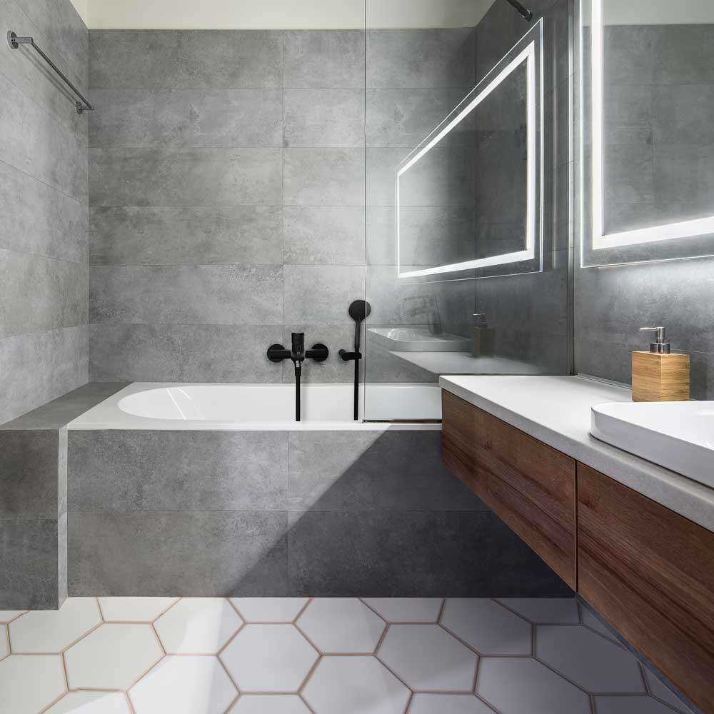 Ramon Soler - Grifo de baño - ducha monomando New Fly con equipo de ducha negro mate - BricoandPool