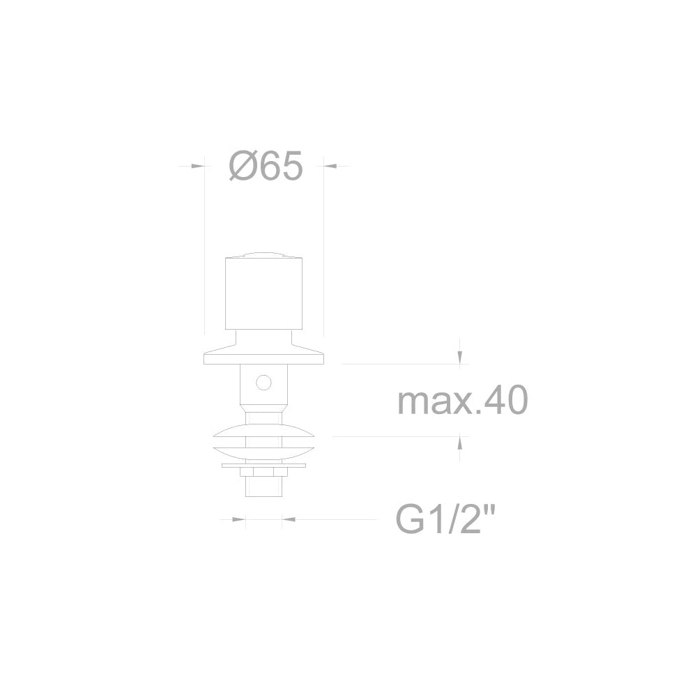 Ramon Soler - Grifo de bidé de agua fría Eco cromo - BricoandPool