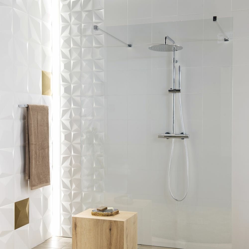 Ramon Soler - Grifo de ducha termostático Tzar cuerpo de ducha cromo - BricoandPool