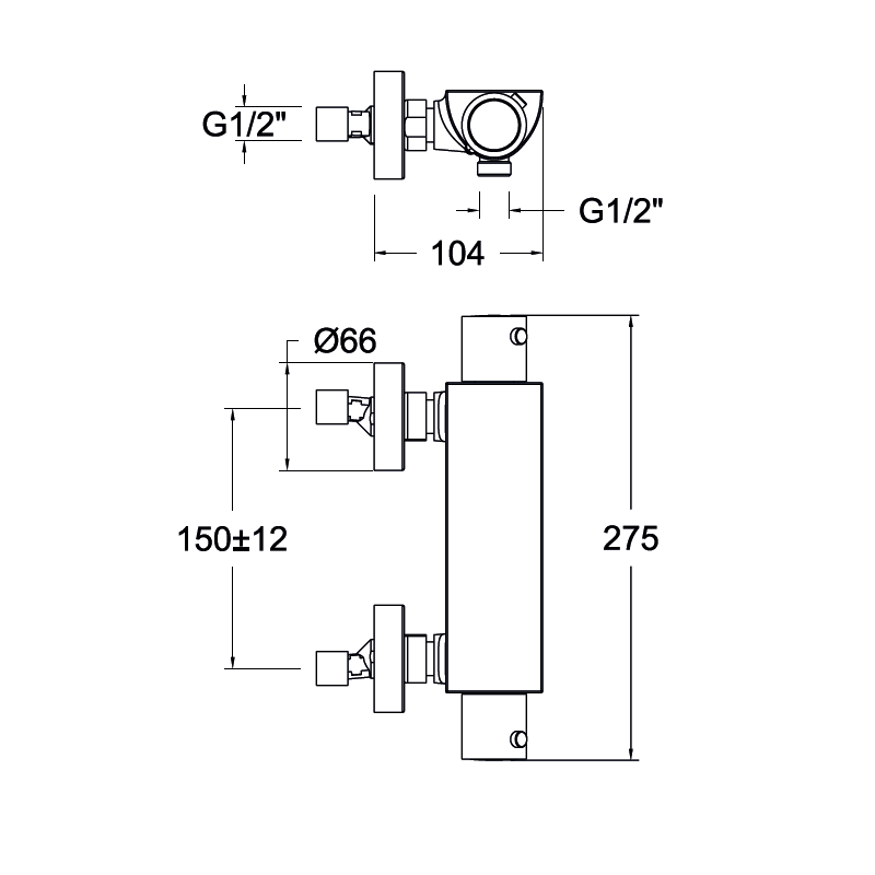Ramon Soler - Grifo de ducha termostático Urban Chic con equipo de ducha y repisa de vidrio níquel cepillado - BricoandPool