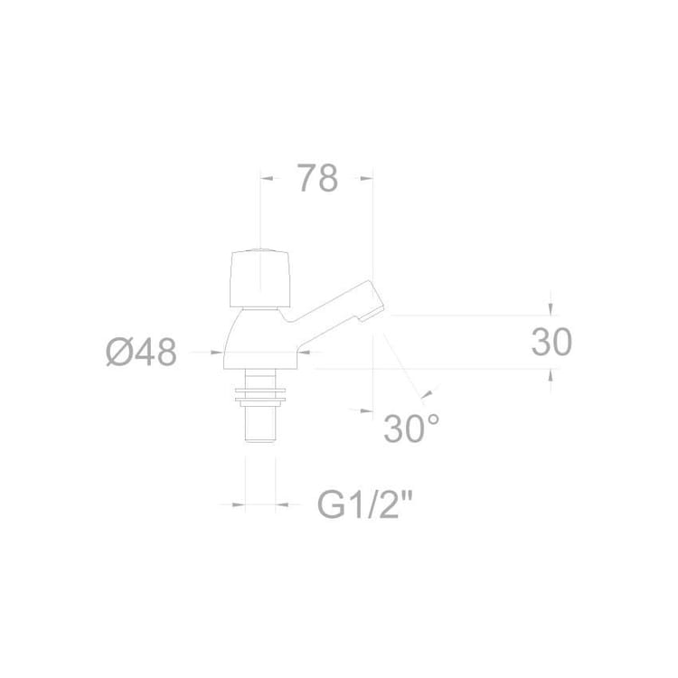 Ramon Soler - Grifo de lavabo de agua caliente Eco cromo - BricoandPool