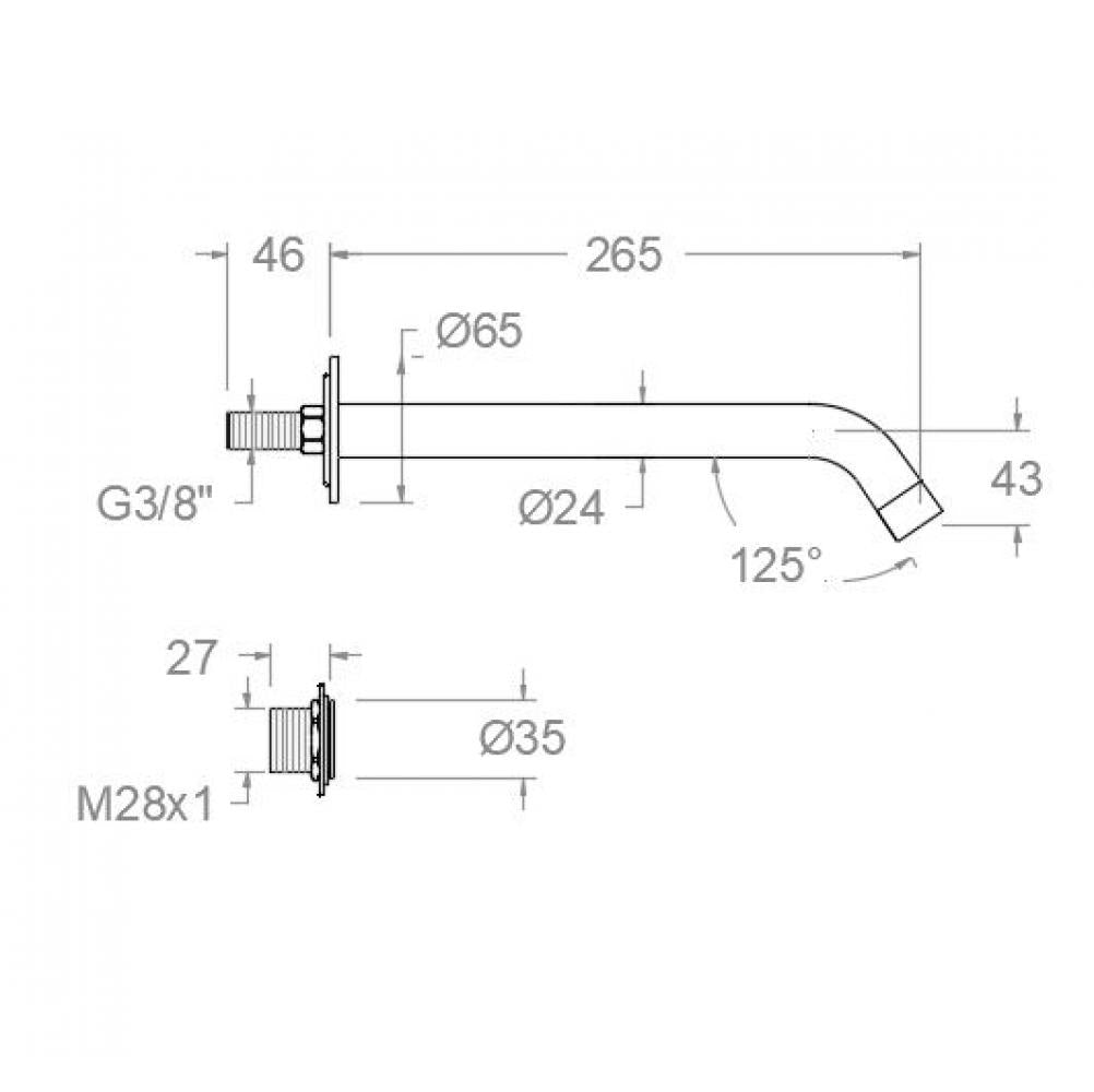 Ramon Soler - Grifo de lavabo electrónico mural Soltronic de un agua o premezclada cromo - BricoandPool