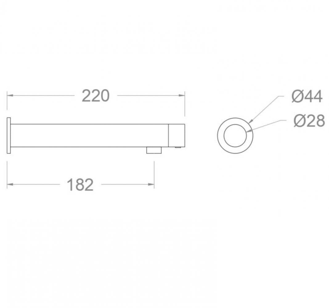 Ramon Soler - Grifo de lavabo electrónico mural Soltronic de un agua o premezclada cromo - BricoandPool