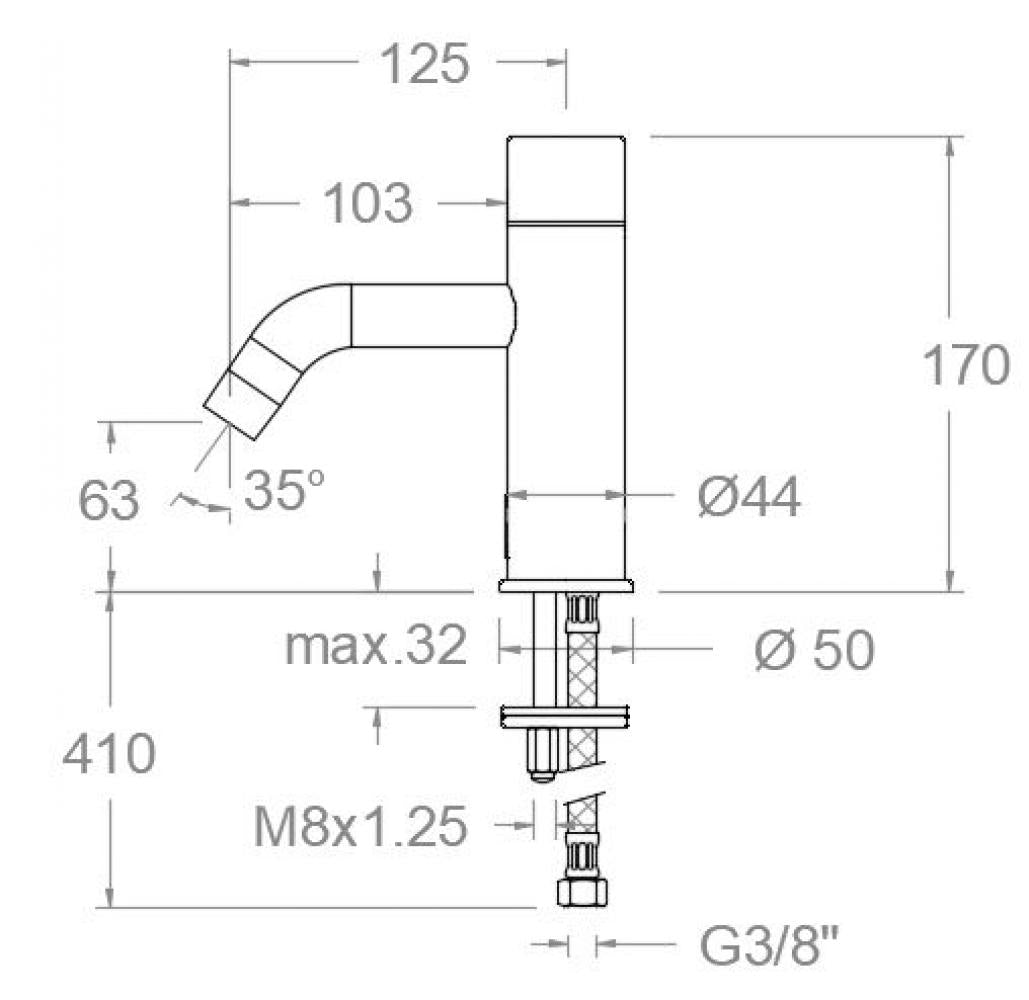 Ramon Soler - Grifo de lavabo electrónico Soltronic de un agua o premezclada con transformador y batería cromo - BricoandPool