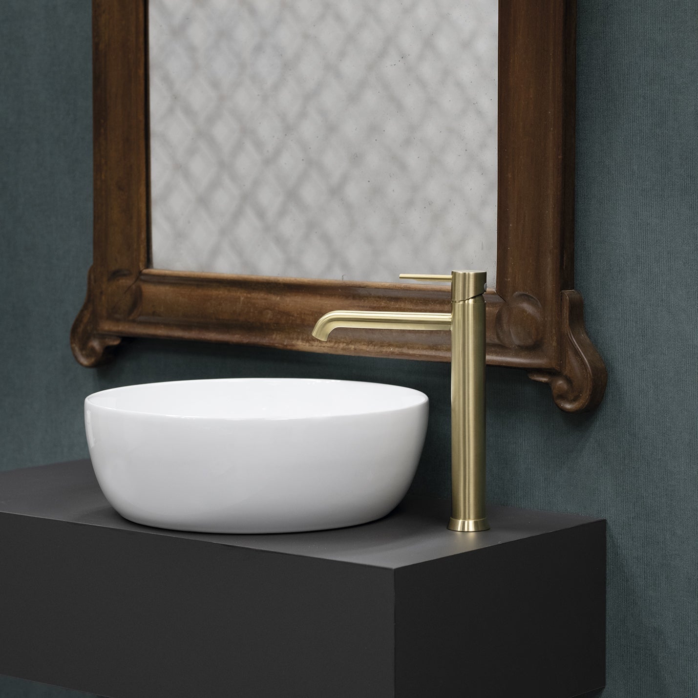 Ramon Soler - Grifo de lavabo monomando XL 5L Odisea oro cepillado - BricoandPool