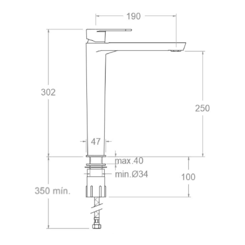 Ramon Soler - Grifo de lavabo monomando XL Alexia con sistema S3 cromo - BricoandPool