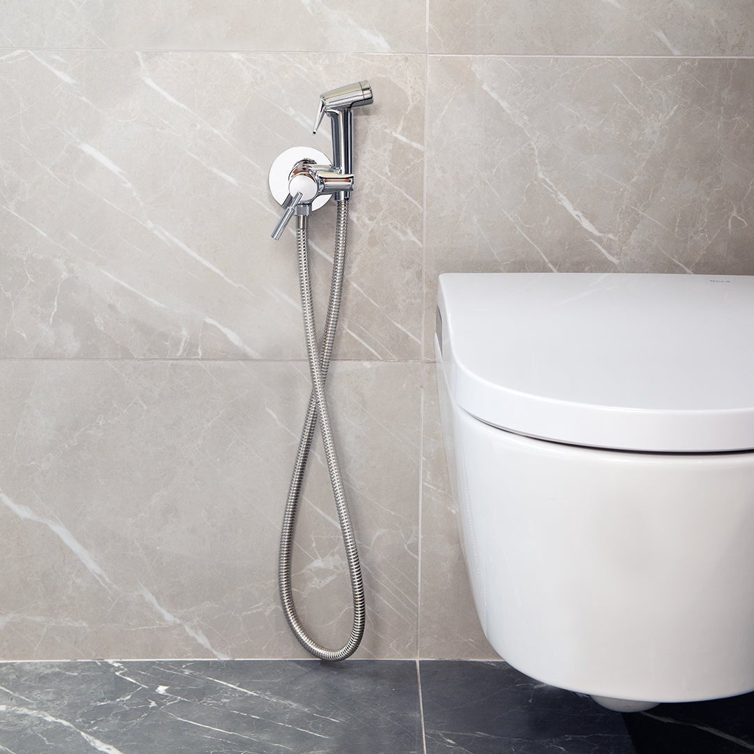 Ramon Soler - Grifo de WC empotrado monomando WC Magnet con doble cierre de seguridad y duchita cromo - BricoandPool