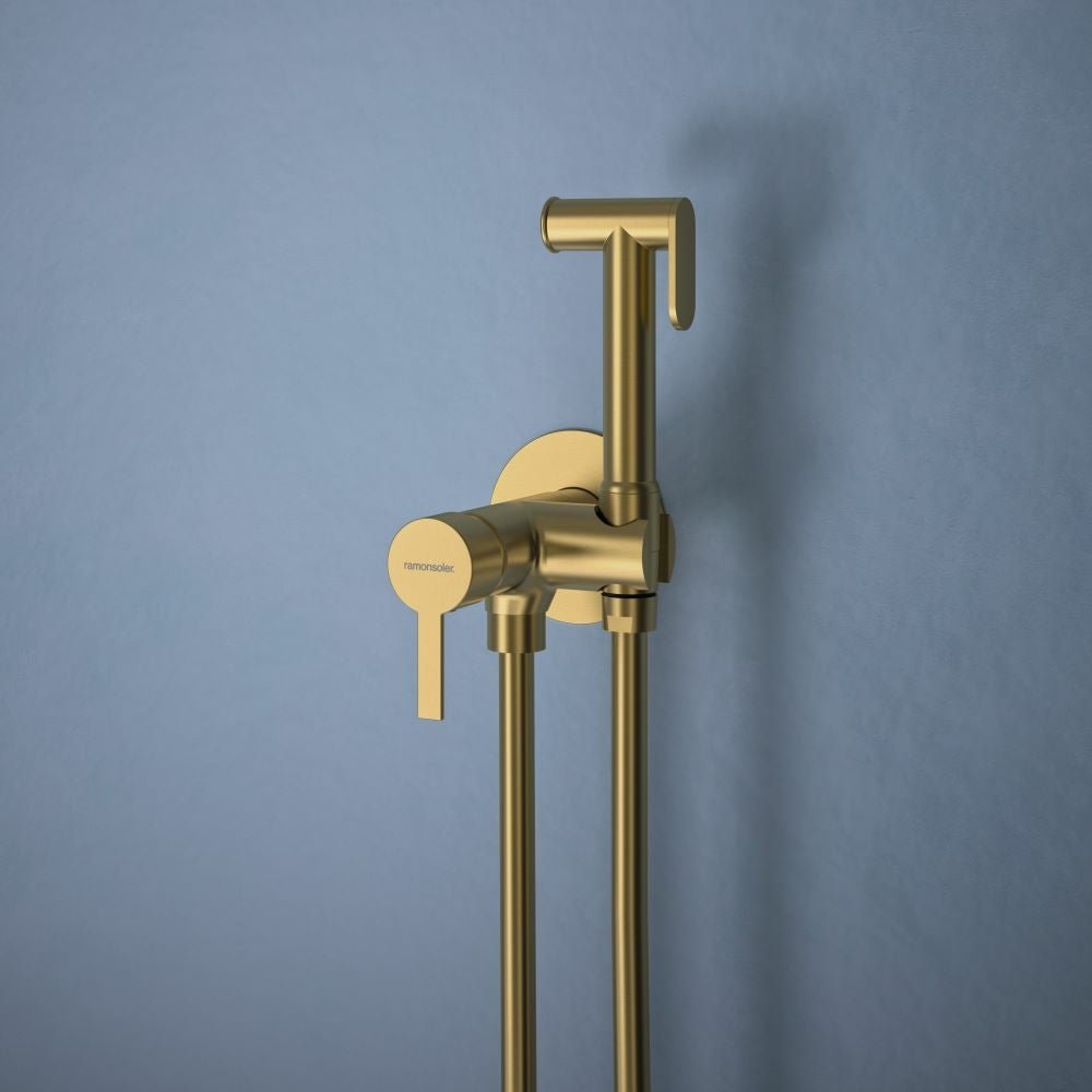 Ramon Soler - Grifo empotrado monomando WC Magnet oro cepillado - BricoandPool