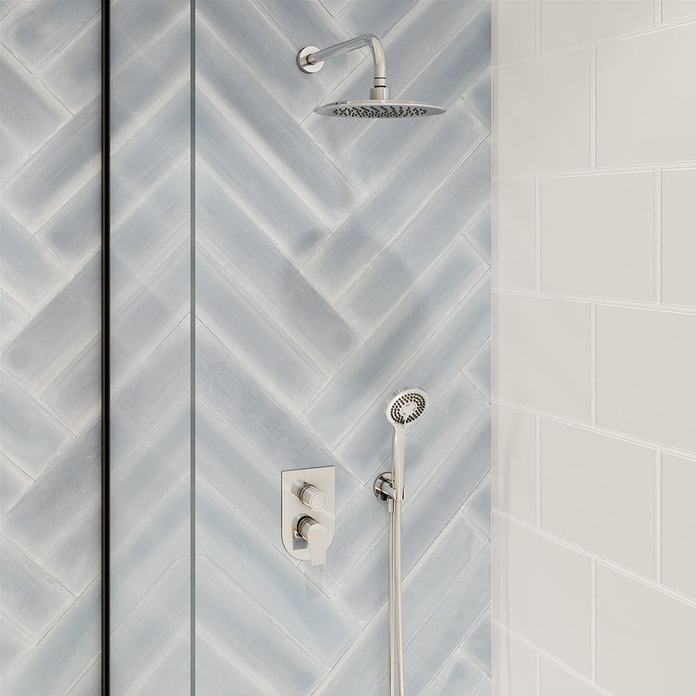 Ramon Soler - Grifo monomando de baño - ducha empotrado 3 vías Urban Chic placa metálica ultraslim S2 cromo - BricoandPool