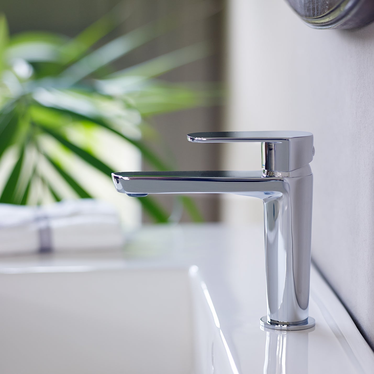 Ramon Soler - Grifo monomando de lavabo Alexia apertura en frío cromo - BricoandPool