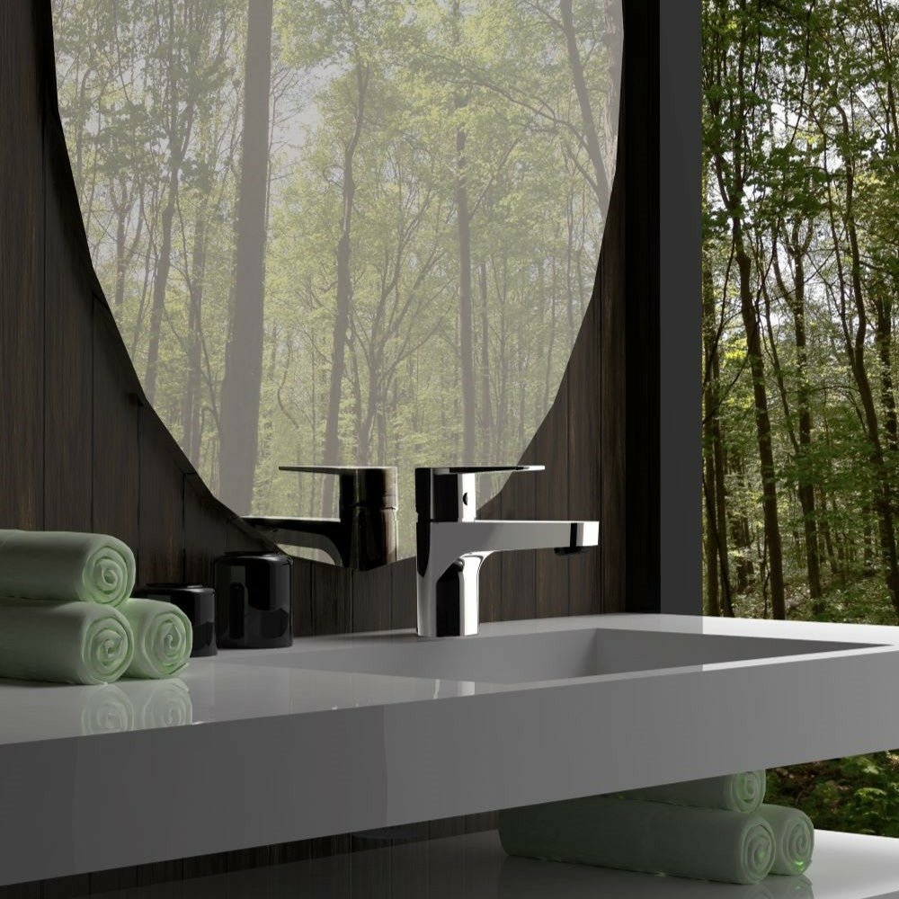 Ramon Soler - Grifo monomando de lavabo Titanium Tool Free cromo - BricoandPool