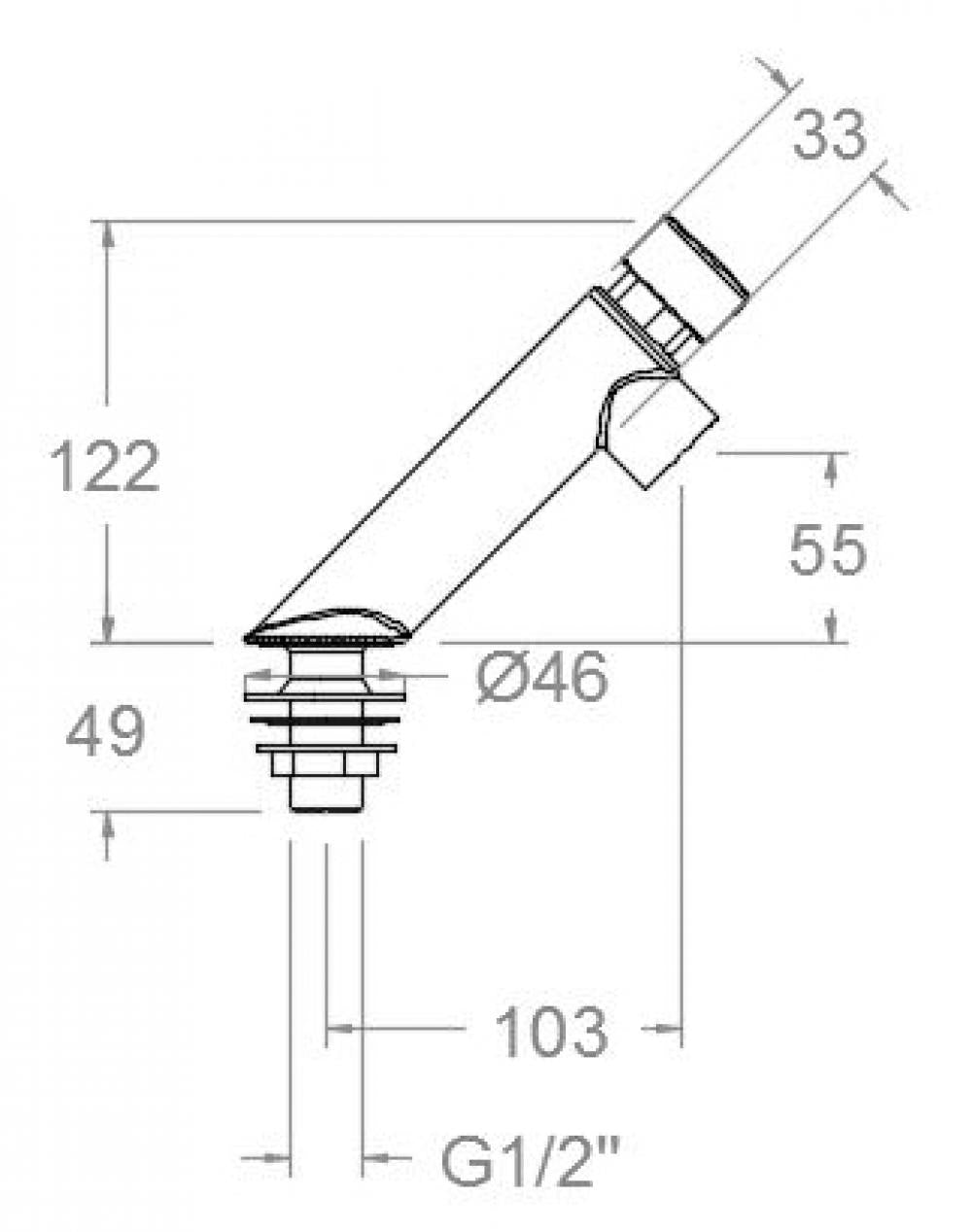 Ramon Soler - Grifo temporizado de lavabo inclinado Solestop cromo - BricoandPool