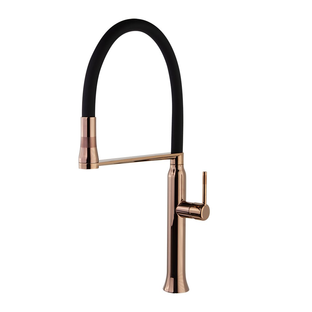 Ramon Soler - Kitchen Magnet, monomando de cocina giratorio y extraible con sistema de imanes, cobre satinado - BricoandPool