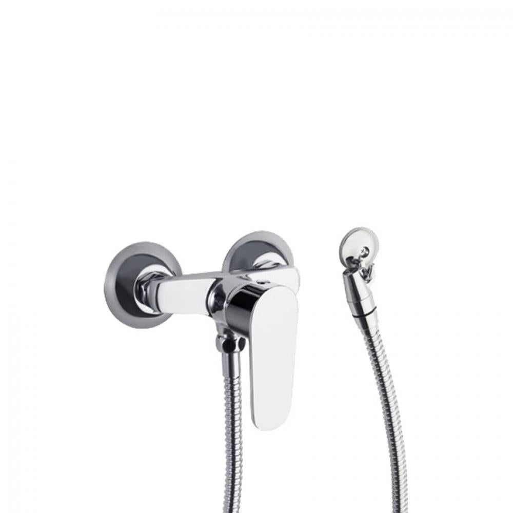 Ramon Soler - Monomando mural para WC con accesorios de ABS, cromo - BricoandPool