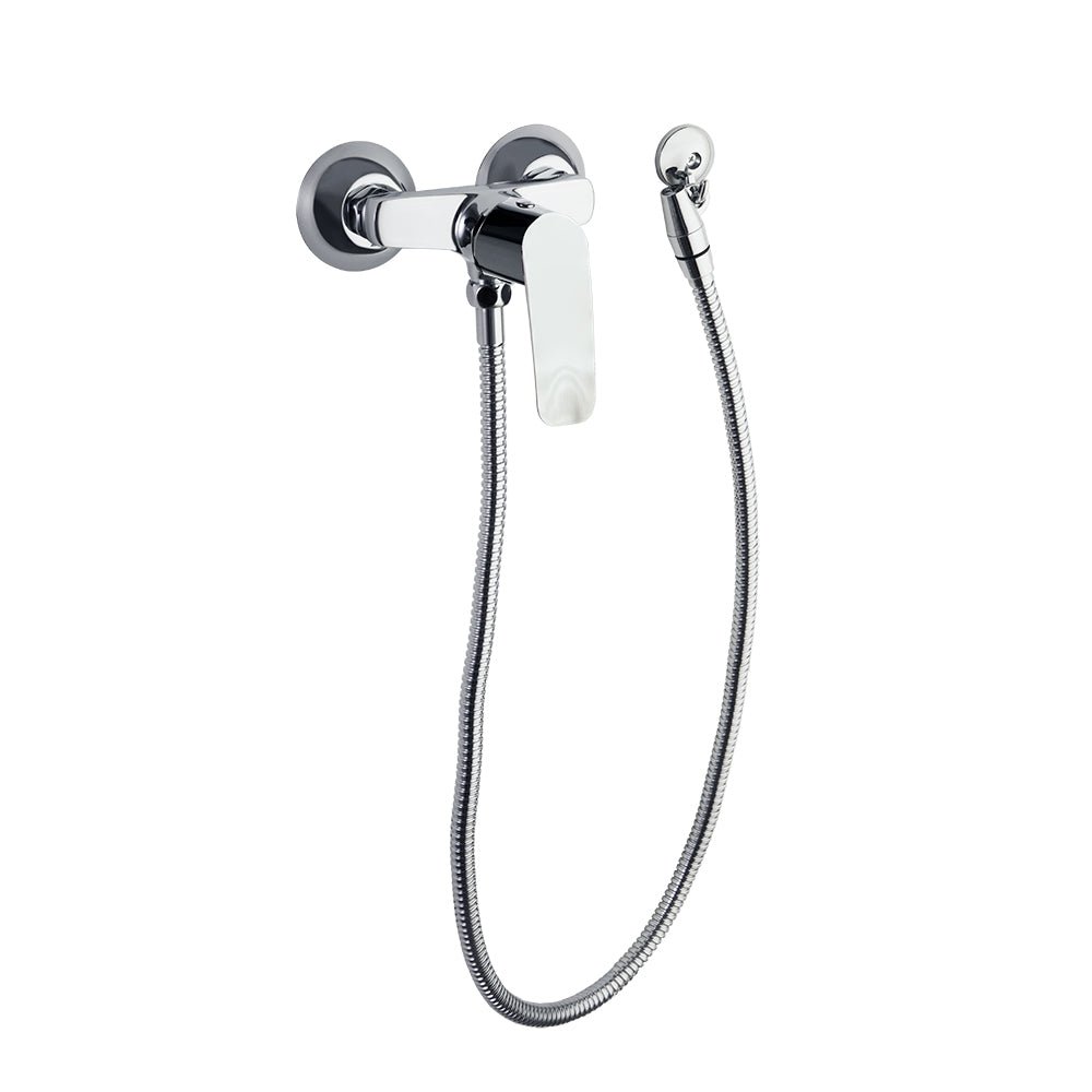 Ramon Soler - Monomando mural para WC New Fly 110mm con ducha de metal, cromo - BricoandPool