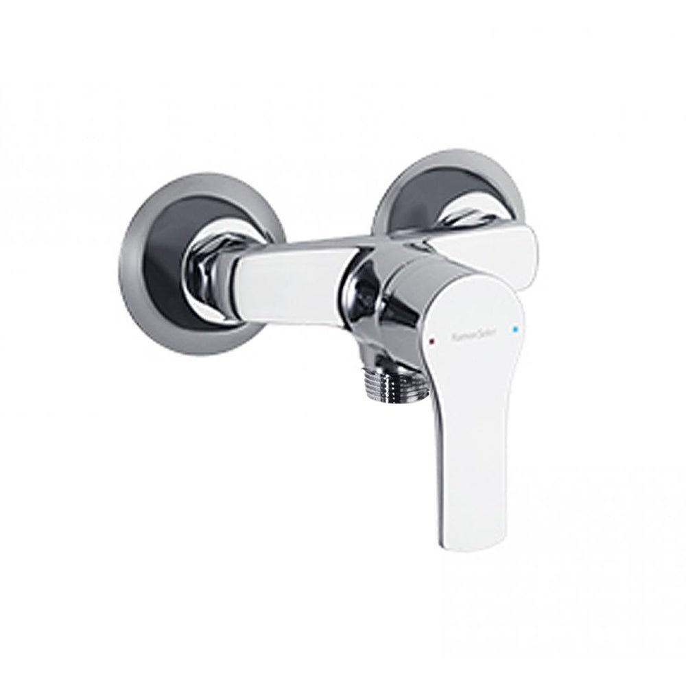 Ramon Soler - Monomando mural para WC Titanium 110 mm, cromo - BricoandPool