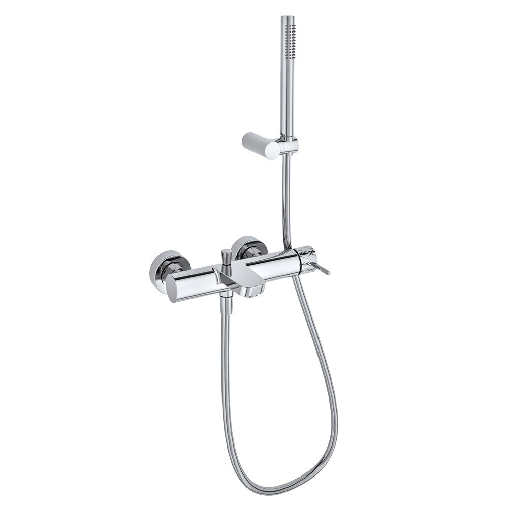 Ramon Soler - Odisea Joya, conjunto monomando de baño - ducha con equipo de ducha, cromo - BricoandPool