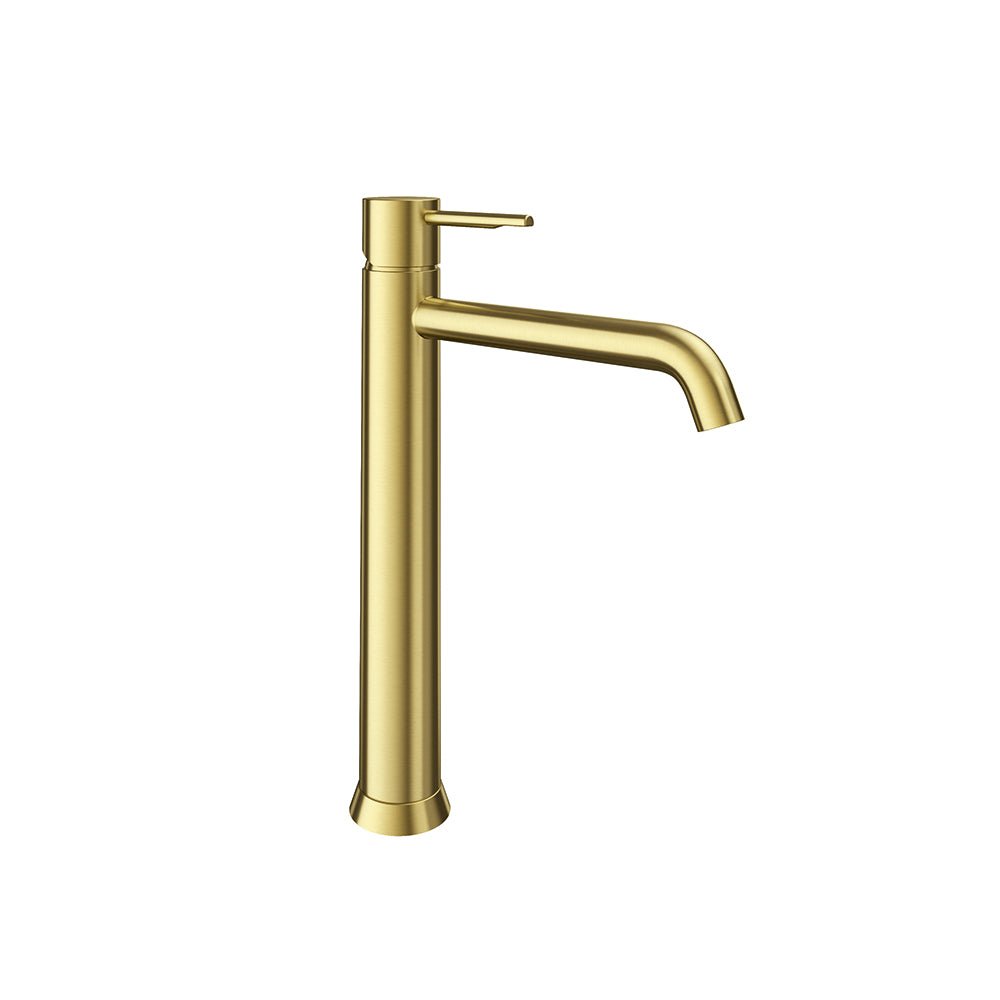 Ramon Soler - Odisea, monomando de lavabo XL 5L, oro cepillado - BricoandPool