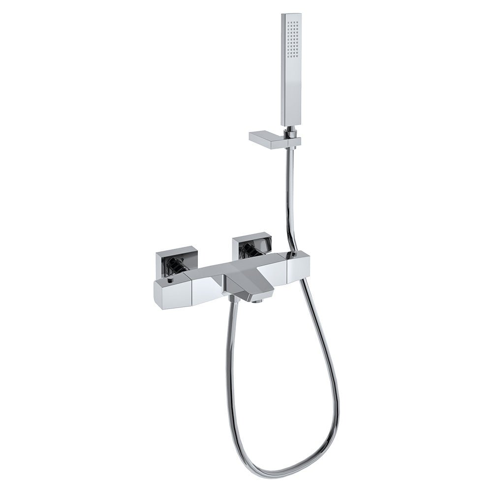 Ramon Soler - Prisma, termostático de baño - ducha con equipo de ducha, cromo - BricoandPool