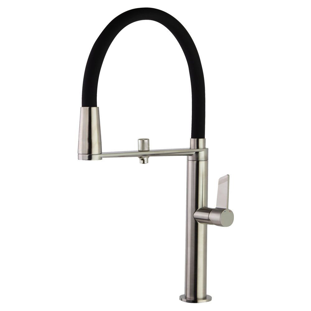 Ramon Soler - Pure Water, monomando de cocina profesional con circuito para agua purificada, níquel cepillado - BricoandPool