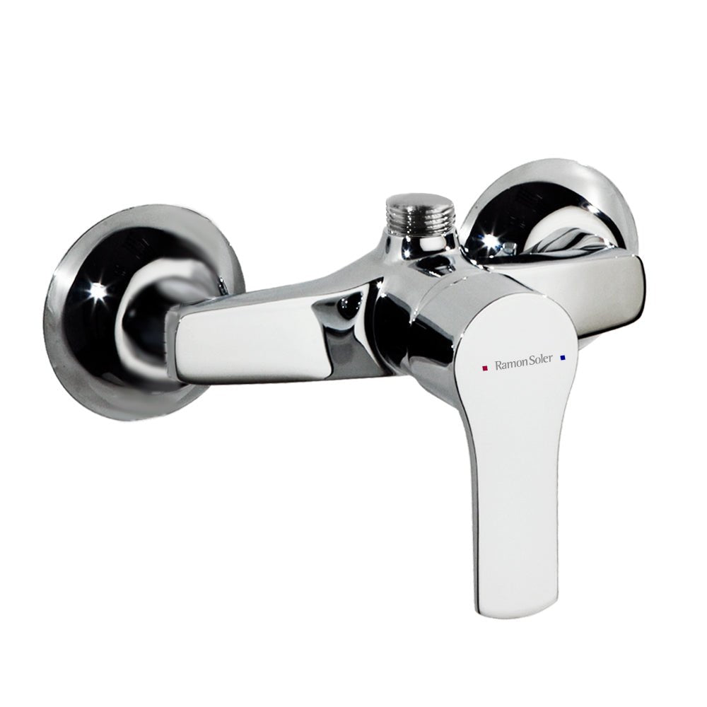 Ramon Soler - Titanium, monomando de ducha con salida superior, cromo 1838S - BricoandPool