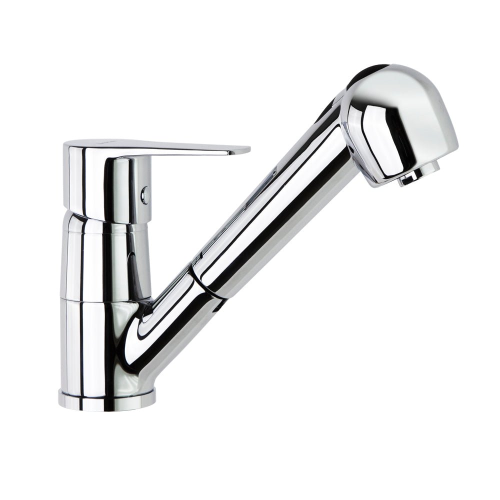 Ramon Soler - Titanium, monomando de fregadero extraible con sistema S2, cromo - BricoandPool