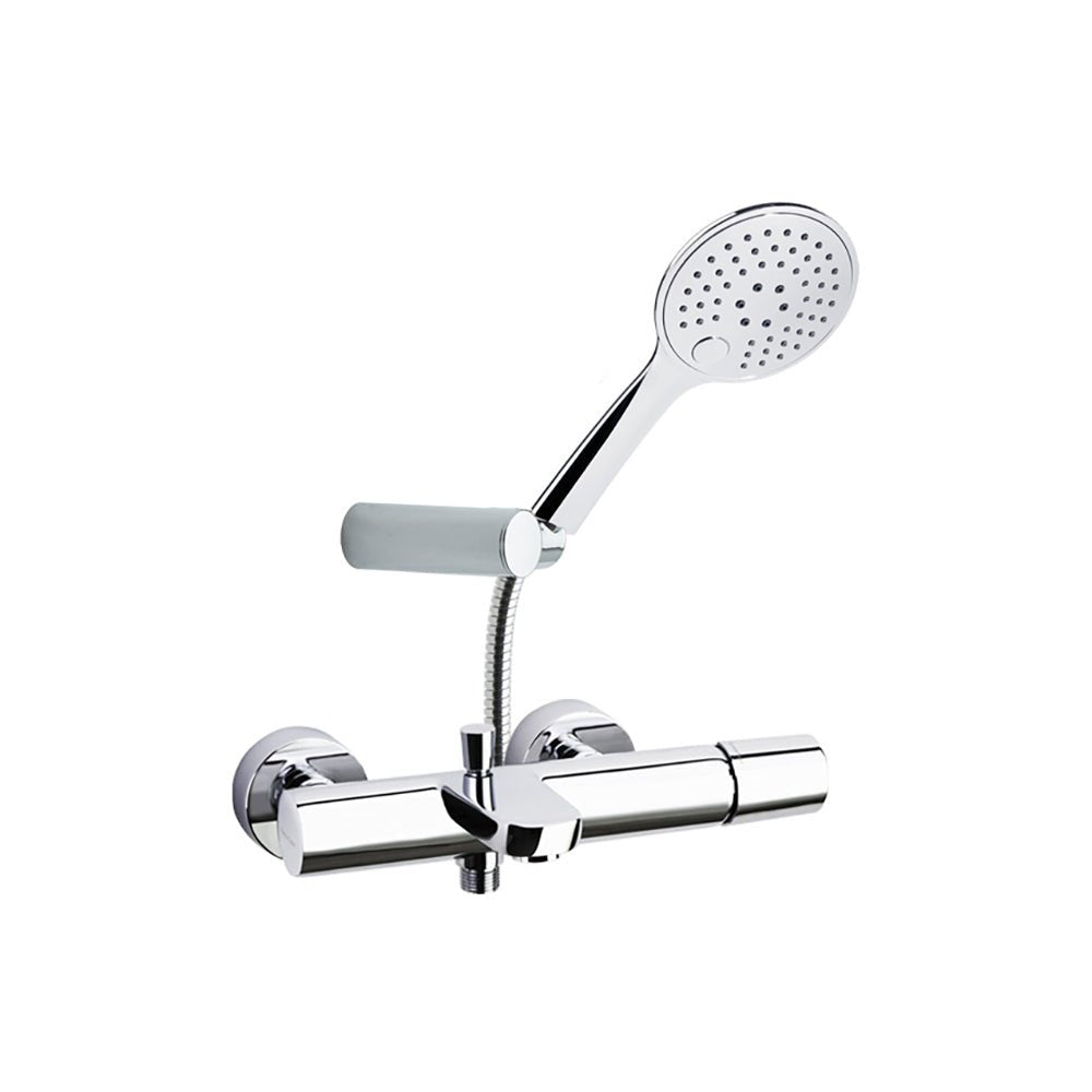 Ramon Soler - Tzar, conjunto monomando de baño - ducha con equipo de ducha, cromo - BricoandPool