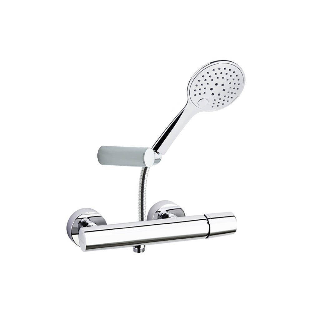 Ramon Soler - Tzar, conjunto monomando de ducha con equipo de ducha, cromo - BricoandPool