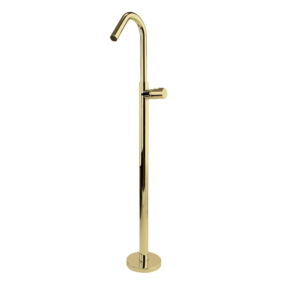 Ramon Soler - Tzar, monomando de lavabo de columna, oro cepillado - BricoandPool