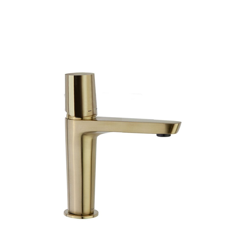 Ramon Soler - Tzar, monomando de lavabo, oro cepillado - BricoandPool