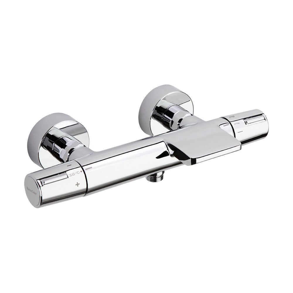 Ramon Soler - Tzar, termostático de baño - ducha salida cascada, cromo - BricoandPool