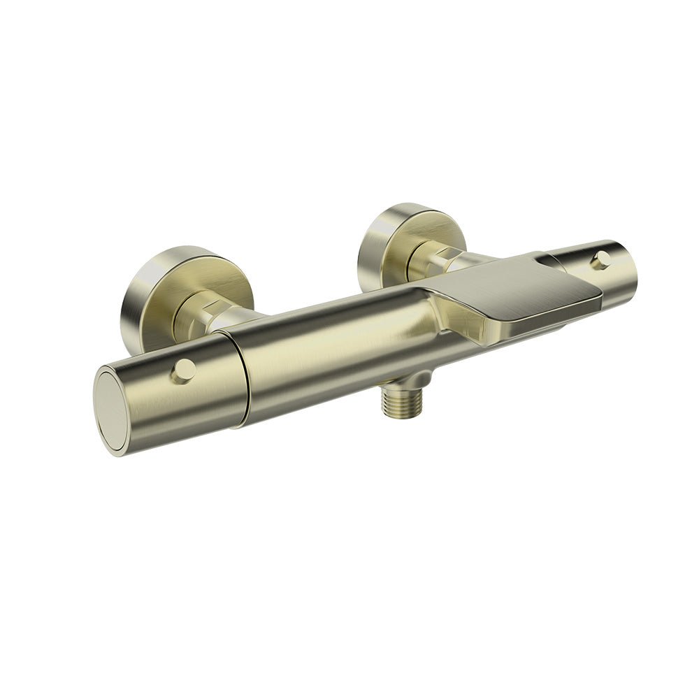 Ramon Soler - Tzar, termostático de baño - ducha salida cascada, níquel cepillado - BricoandPool