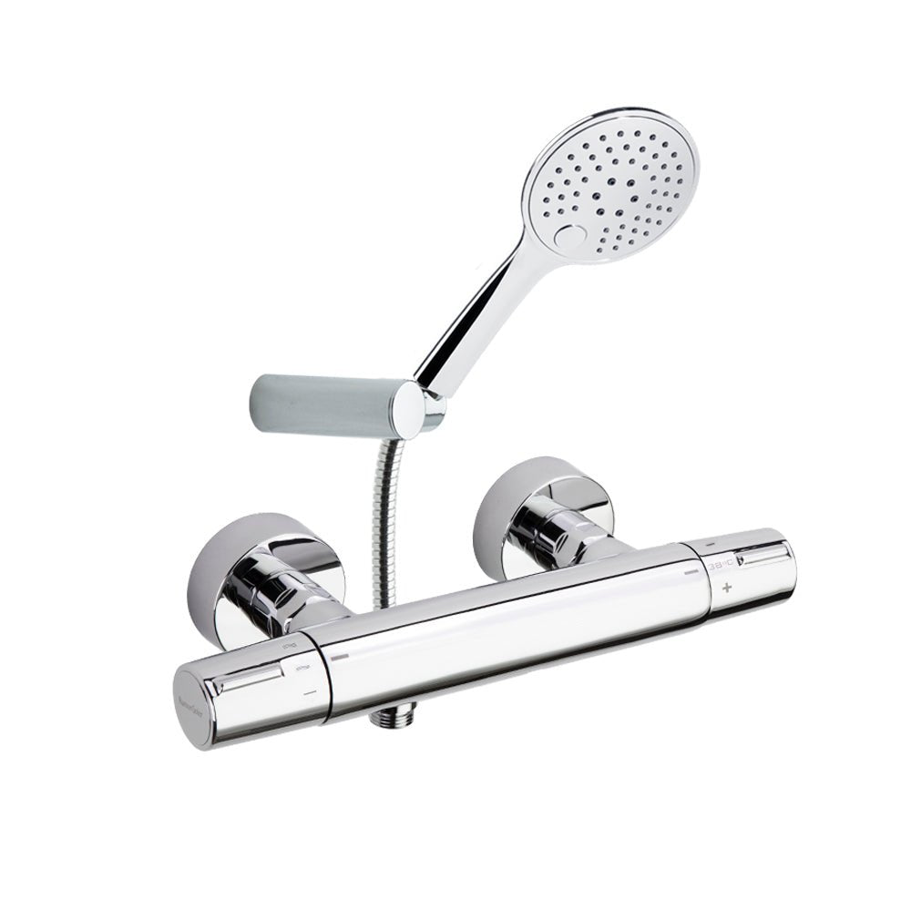 Ramon Soler - Tzar, termostático de ducha, con equipo de ducha, cromo - BricoandPool