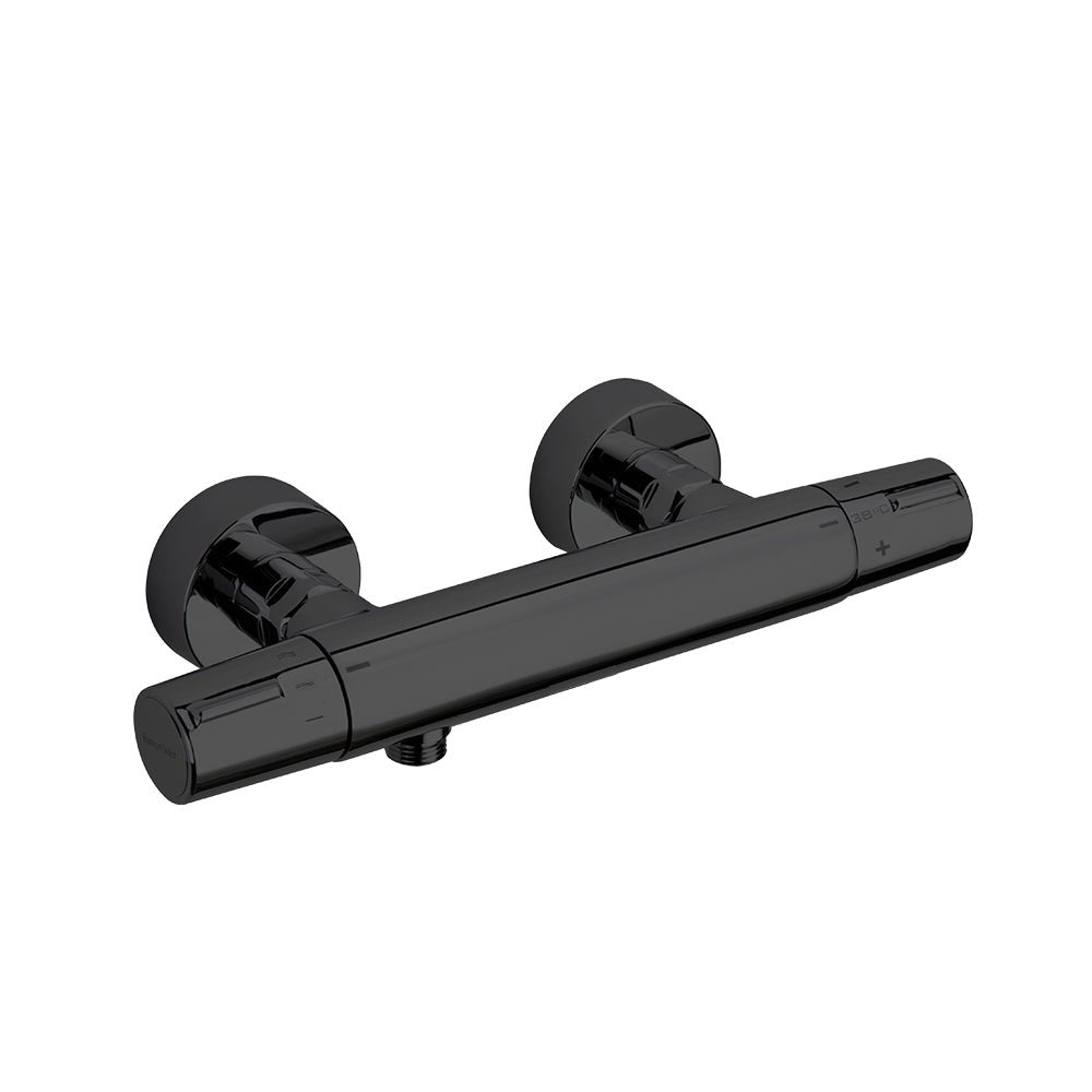 Ramon Soler - Tzar, termostático de ducha, sin equipo de ducha, negro mate - BricoandPool